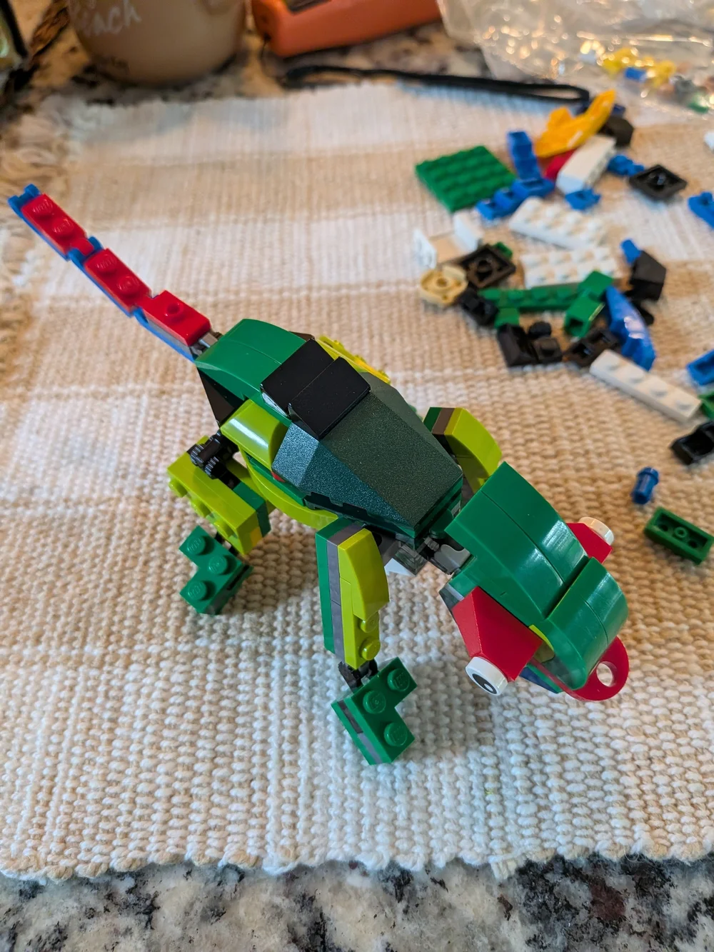 Discontinued Lego Creator Rainforest Set And 1980s Lego Storage Box With Legos